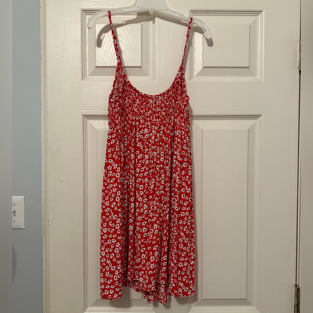 LULUS XS Red Floral Babydoll Dress - Picture 3 of 6
